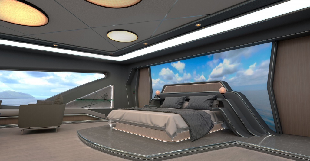 95m Amplitude: The Futuristic Superyacht Concept with Dual Inflatable Wing Sails, photo 6, Smart Yachts