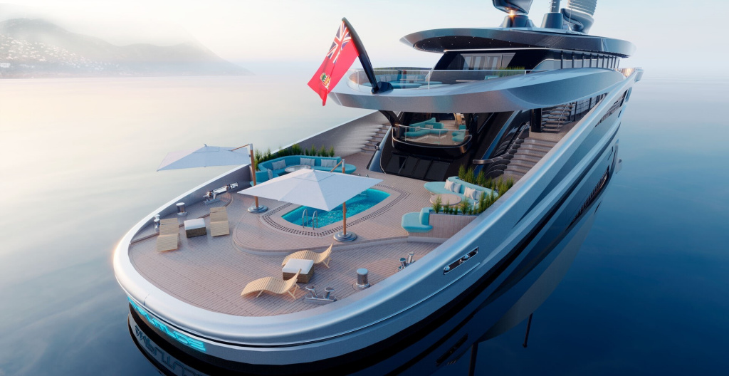 95m Amplitude: The Futuristic Superyacht Concept with Dual Inflatable Wing Sails, photo 9, Smart Yachts
