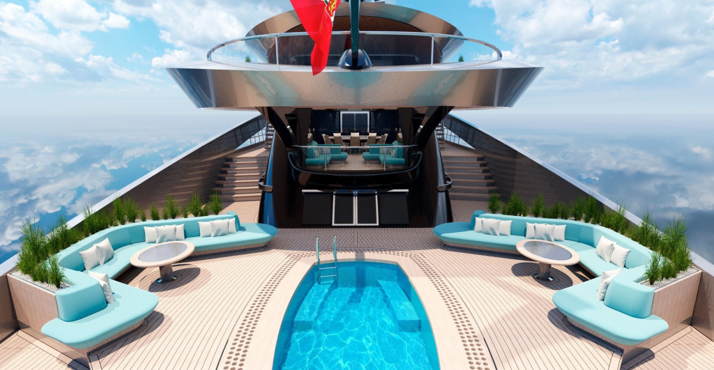 95m Amplitude: The Futuristic Superyacht Concept with Dual Inflatable Wing Sails, photo 8, Smart Yachts