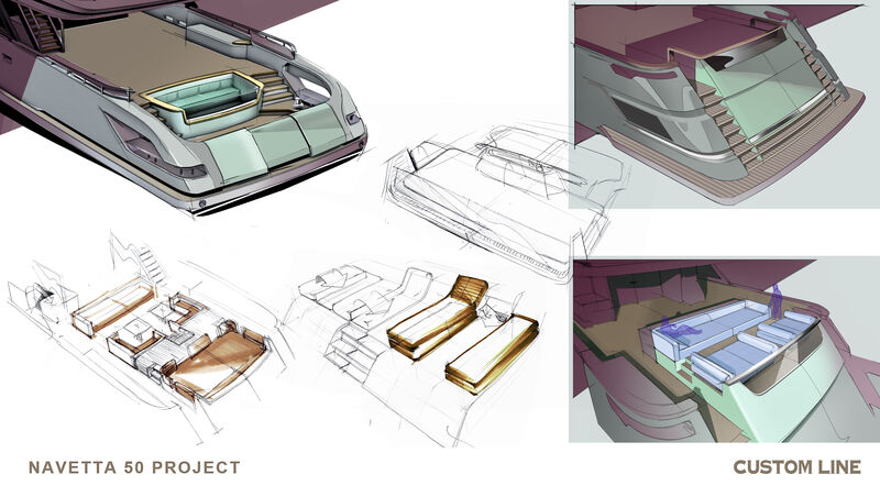 Custom Line introduces the new Navetta 50 flagship, photo 7, Smart Yachts