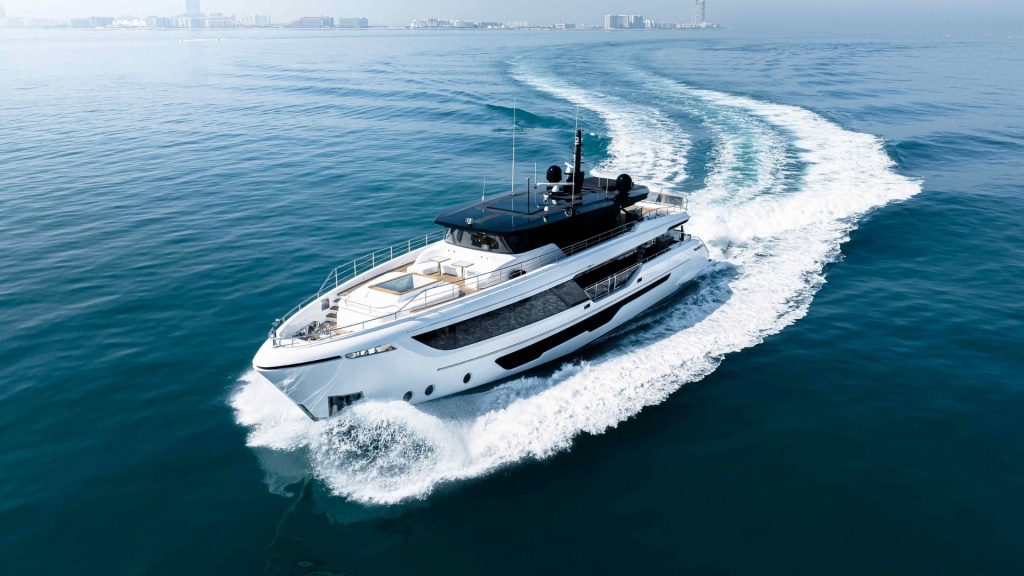 First photographs of the new Majesty 111, photo 1, Smart Yachts