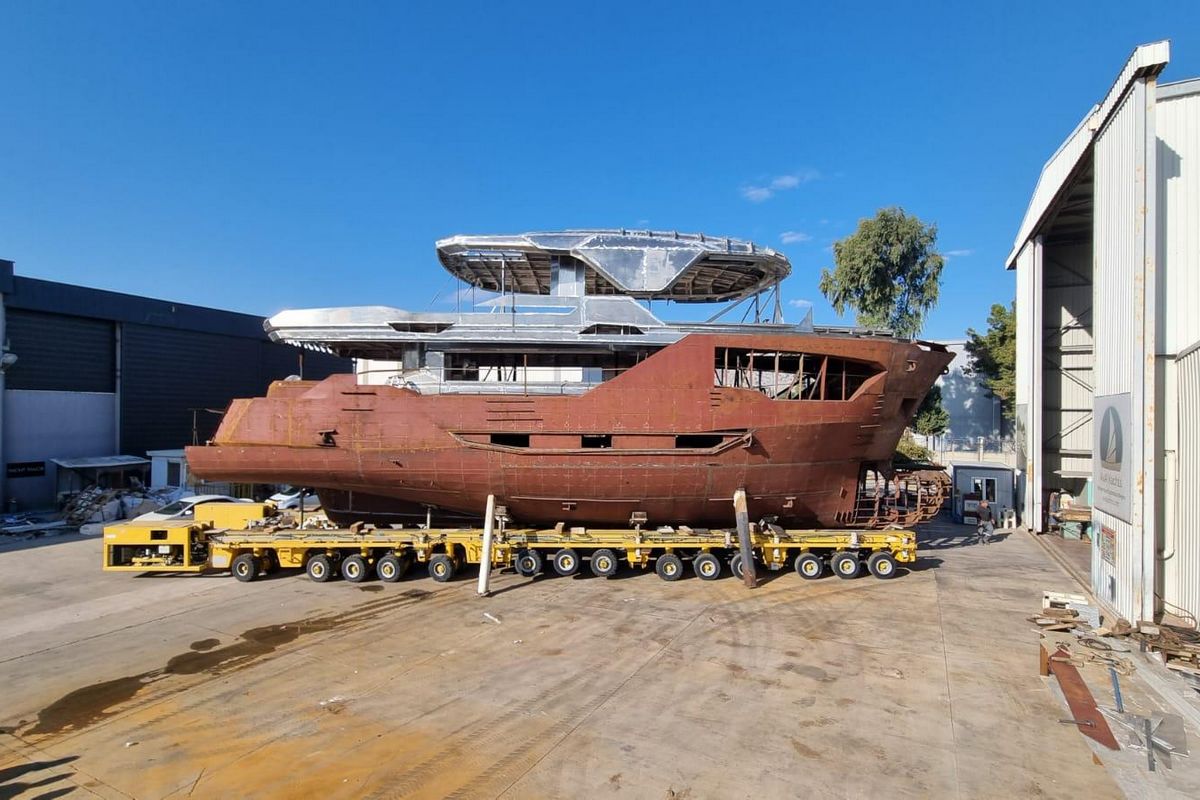 Kando 85 Construction Update: The Yacht Takes Shape at the Shipyard, Smart Yachts