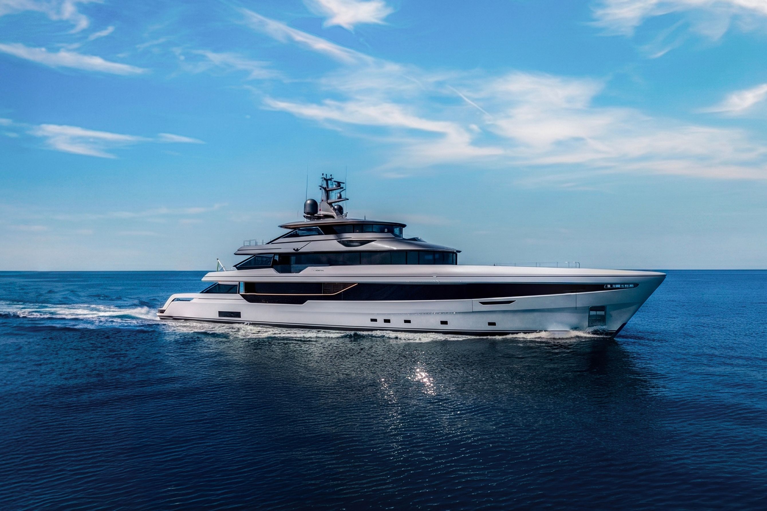 Panorama 50 motor yacht cruising at sea