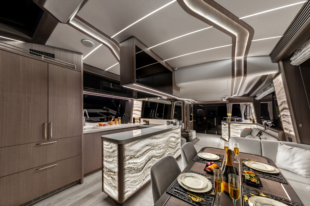 First look at the Galeon 800 Fly interior, photo 3, Smart Yachts