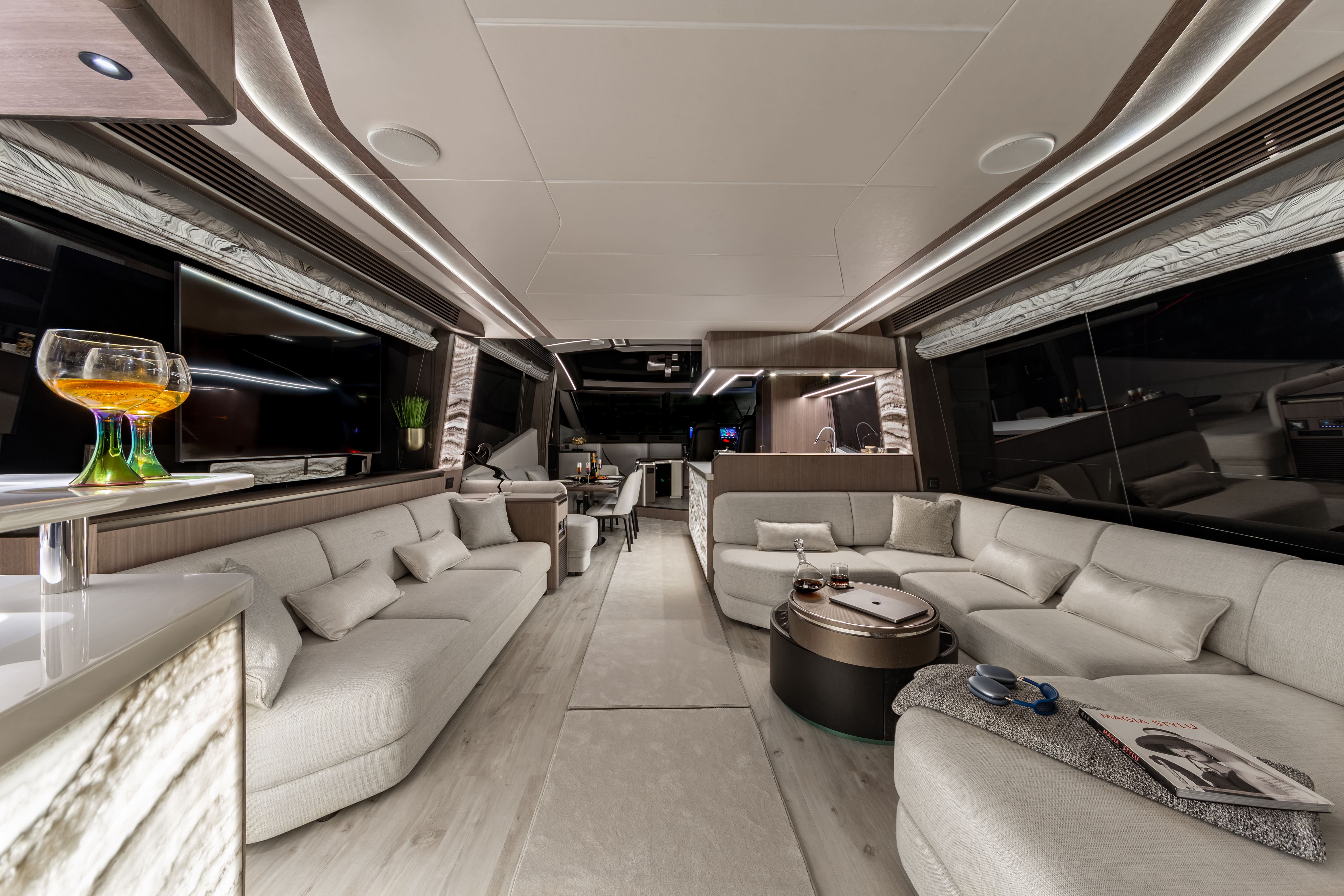 First look at the Galeon 800 Fly interior, Smart Yachts