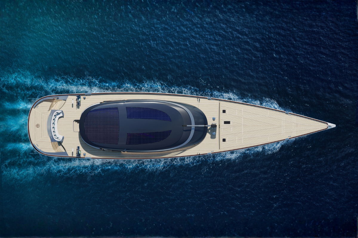 48M REGATTA SLOOP, a 2028 Perini Navi 48m sailing yacht for sale, aerial