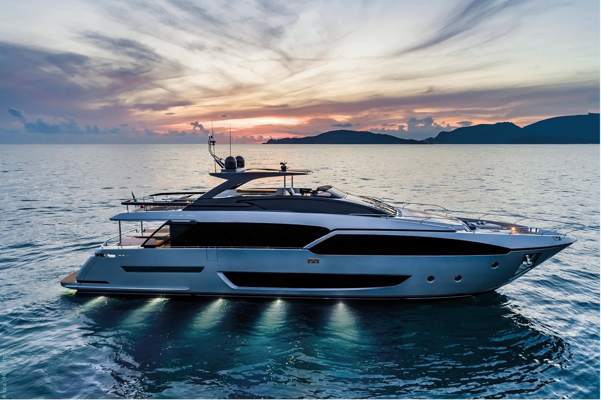 "90’ RIVA ARGO", a 2021 Riva 28.49m motor yacht for sale, night