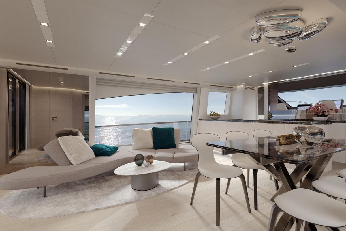AB 80, a 2028 AB Yachts 25.4m motor yacht for sale, main salon