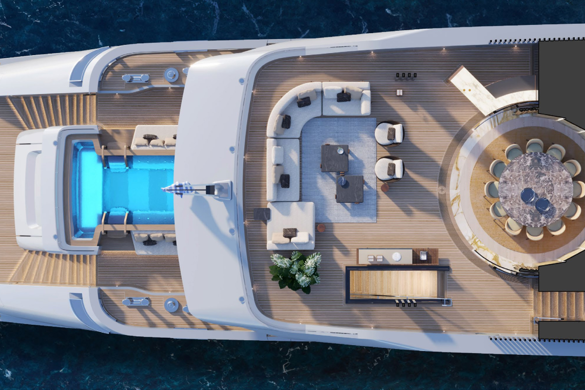 "ADMIRAL 70", a 2031 Admiral Yachts 70m motor yacht for sale, sundeck