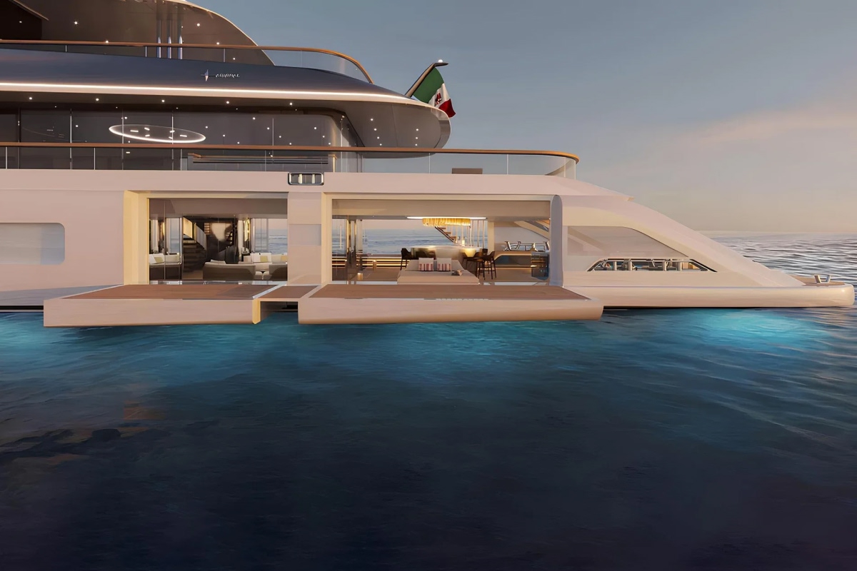 "ADMIRAL 75", a 2031 Admiral Yachts 75m motor yacht for sale, beach club