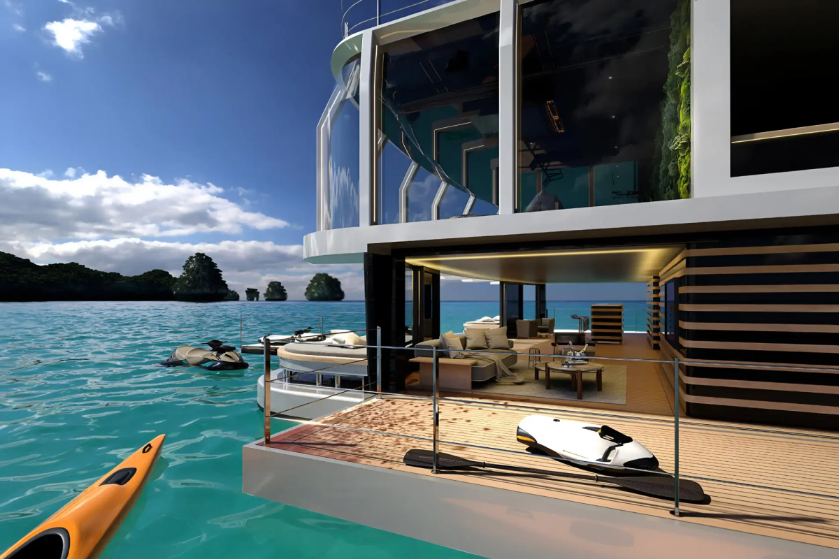 ADMIRAL ADVENTURE 70, a 2029 Admiral Yachts 70m motor yacht for sale, beach club
