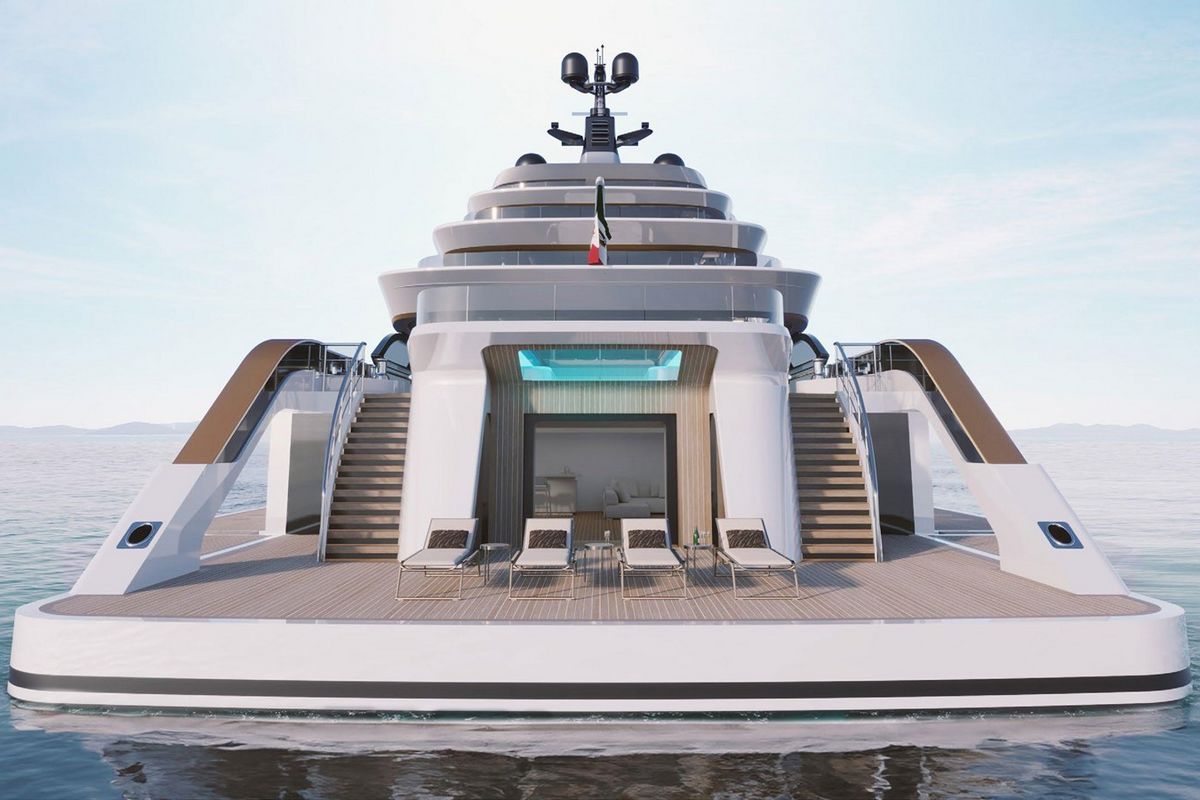 ADMIRAL ESSENCE 77, a 2030 Admiral Yachts 77m motor yacht for sale, stern