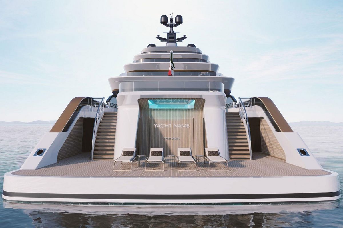 ADMIRAL ESSENCE 77, a 2030 Admiral Yachts 77m motor yacht for sale, transom