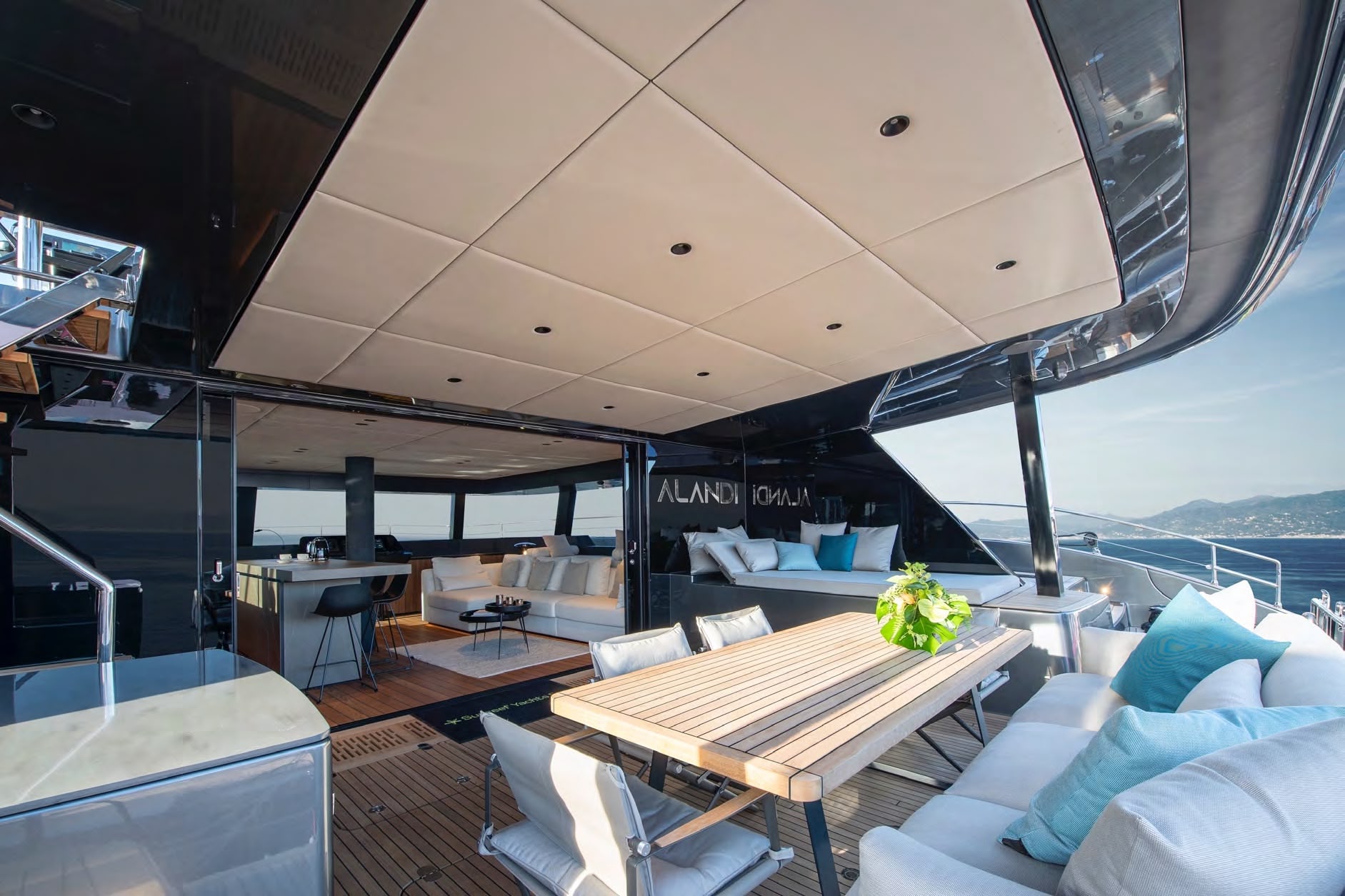"ALANDI", a 2022 Sunreef 19.22m catamaran for sale, cockpit dining