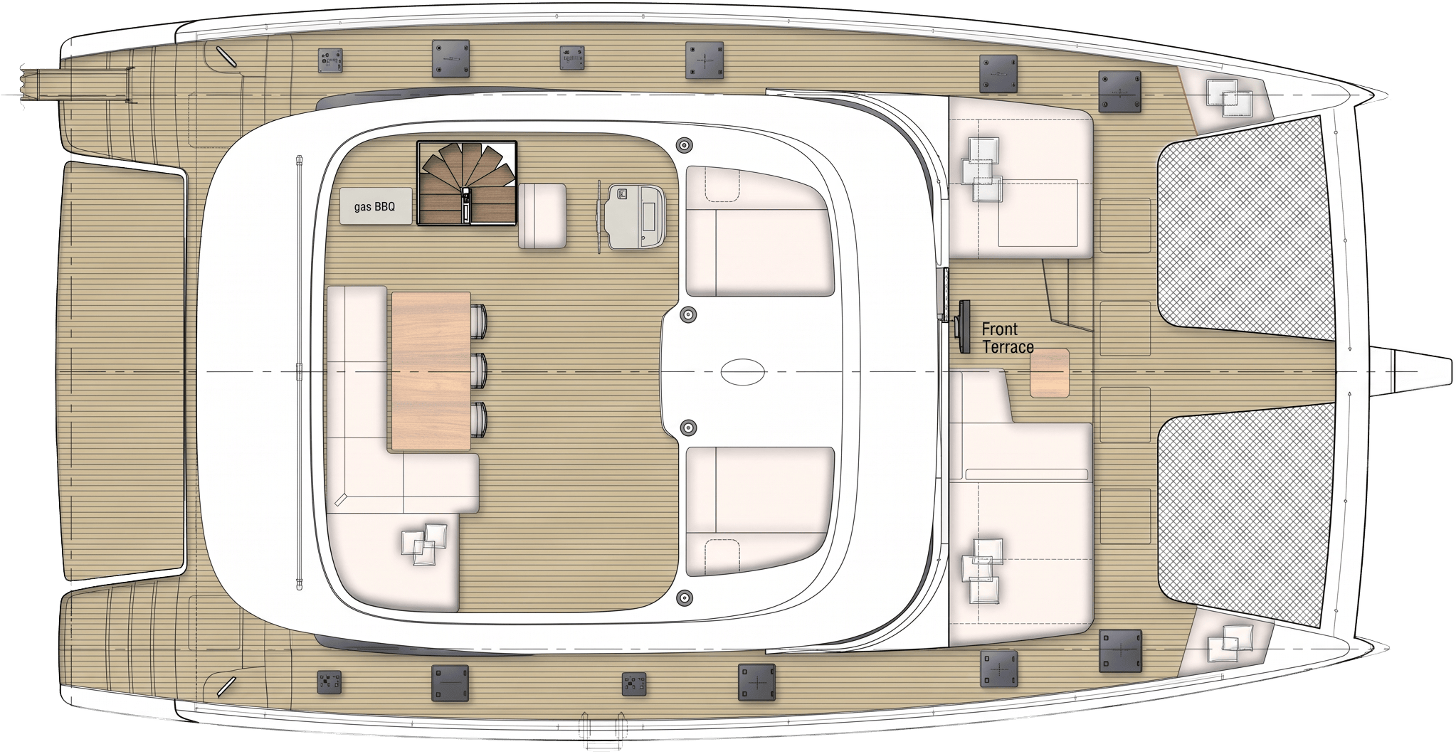 Flybridge deck plan