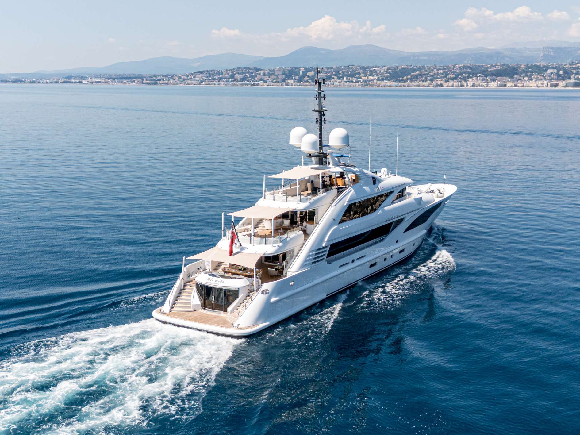 "ALI BABA", a 2012 ISA Yachts 49.95m motor yacht, for sale with Smart Yachts, running