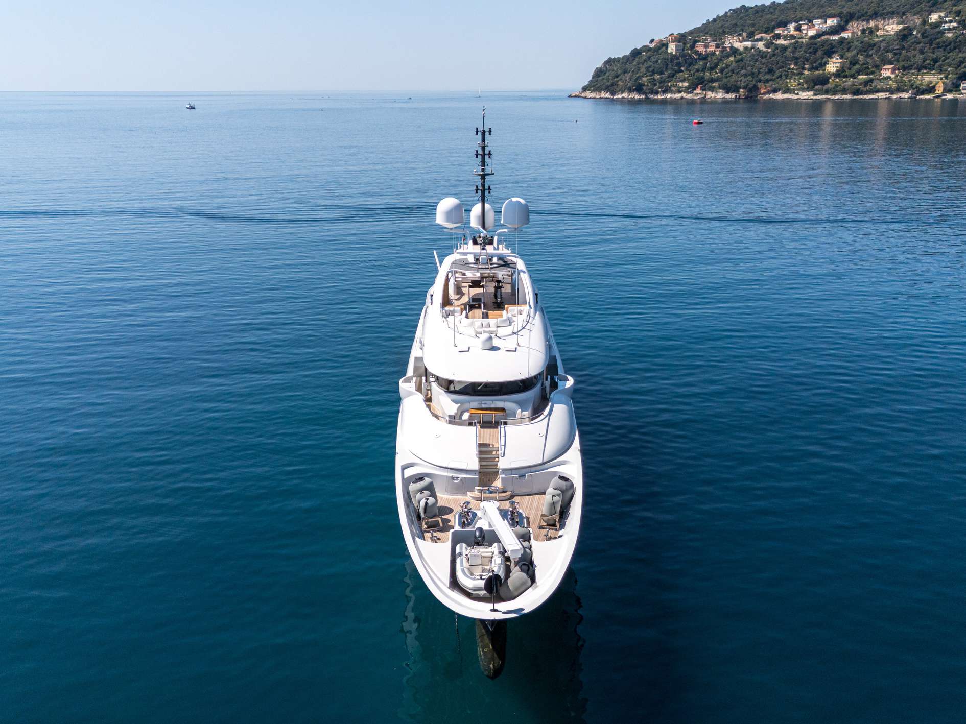 "ALI BABA", a 2012 ISA Yachts 49.95m motor yacht, for sale with Smart Yachts, bow