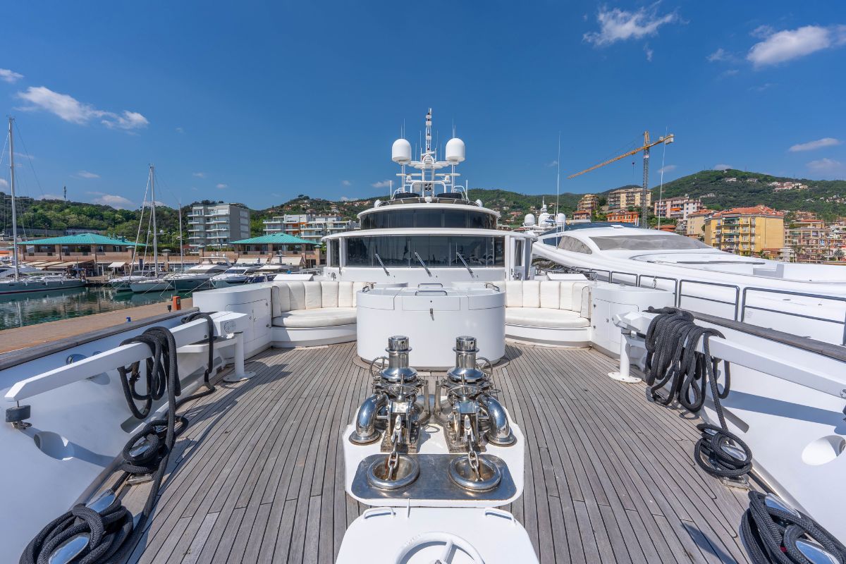 "ALL STAR 1", a 1986 Sterling Yachts 44.81m motor yacht for sale, foredeck