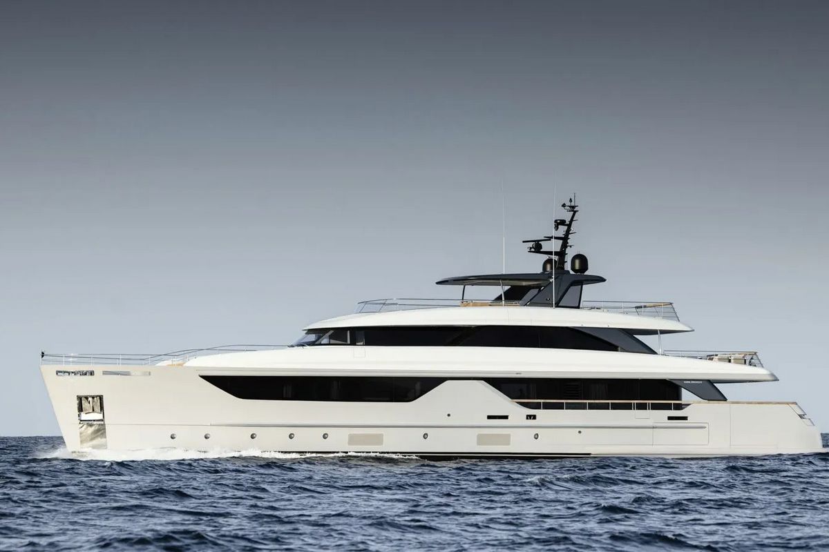 "ANDIAMO", a 2025 Sanlorenzo 40.7m motor yacht for charter, profile port