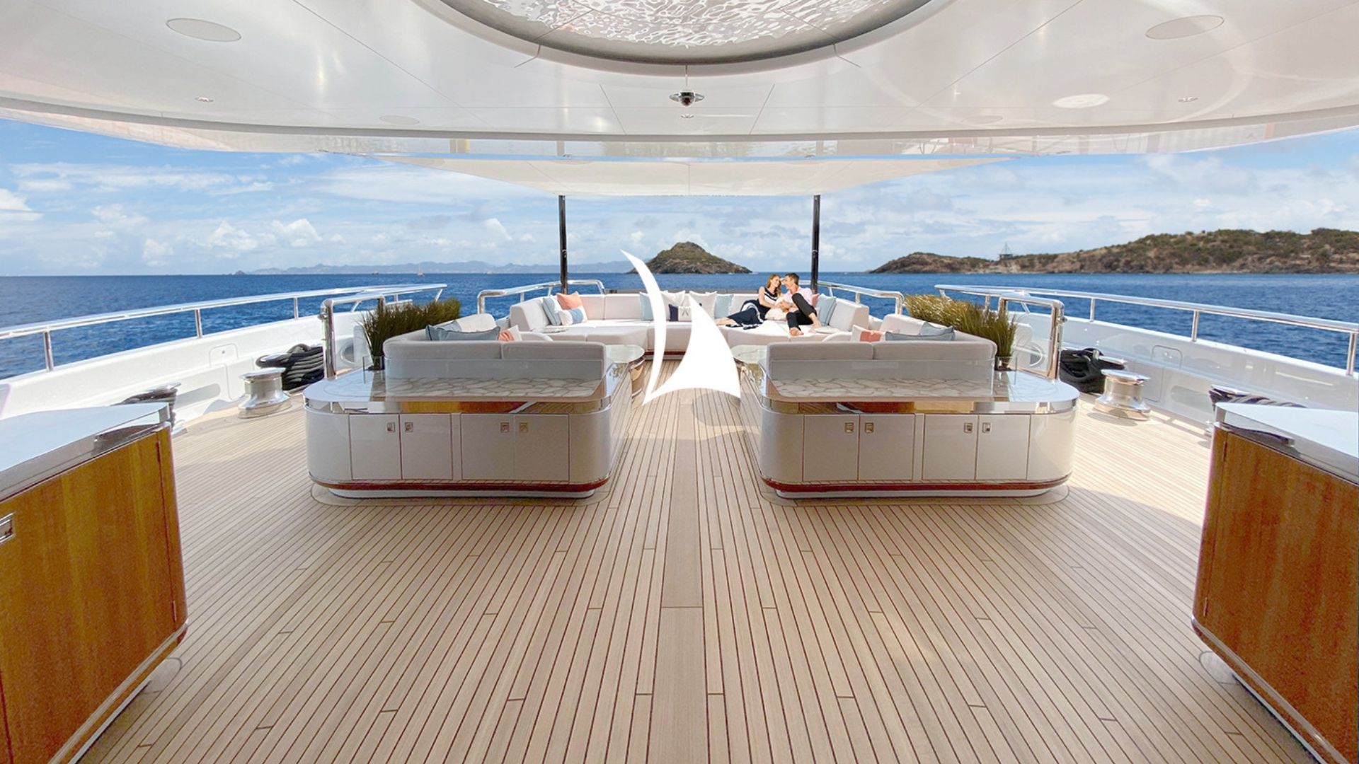 "ARROW", a 2020 Feadship 75m motor yacht for charter, bow lounge