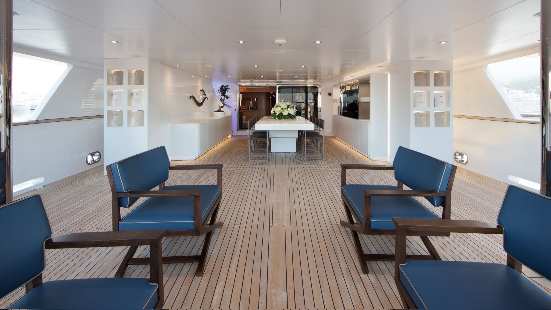 "BEATRIX", a 2015 Cantieri di Termoli 50m motor yacht for charter, aft deck