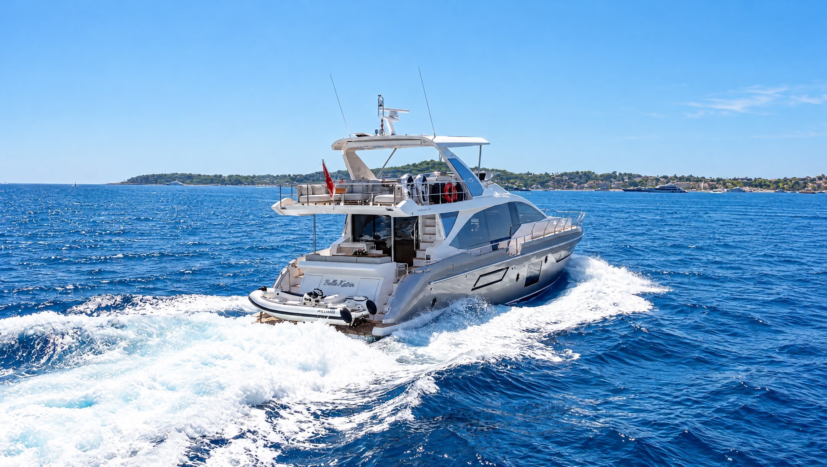 "BELLA KATRIN", a 2023 Azimut 22.64m motor yacht for sale, running