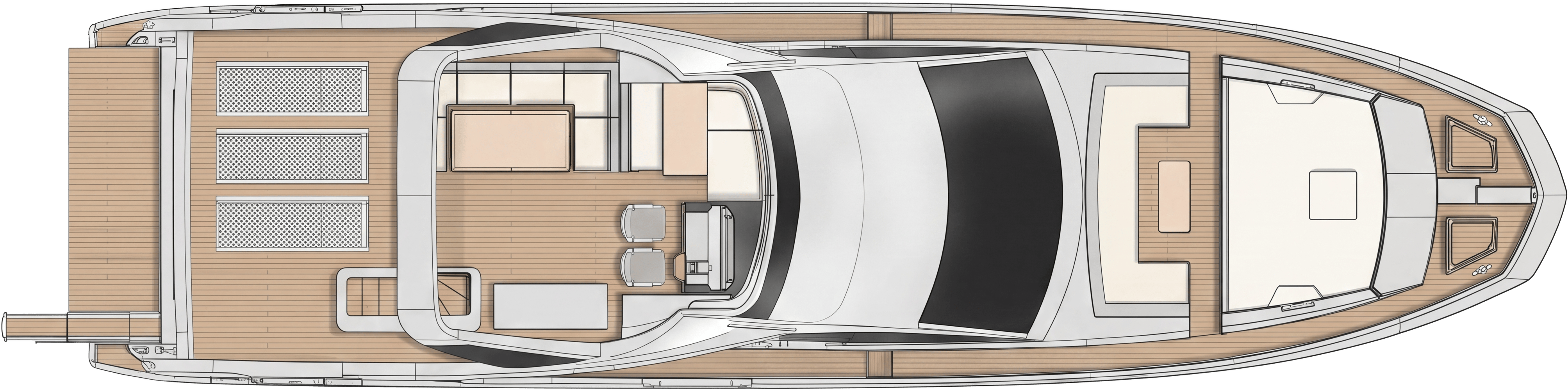 Flybridge deck plan