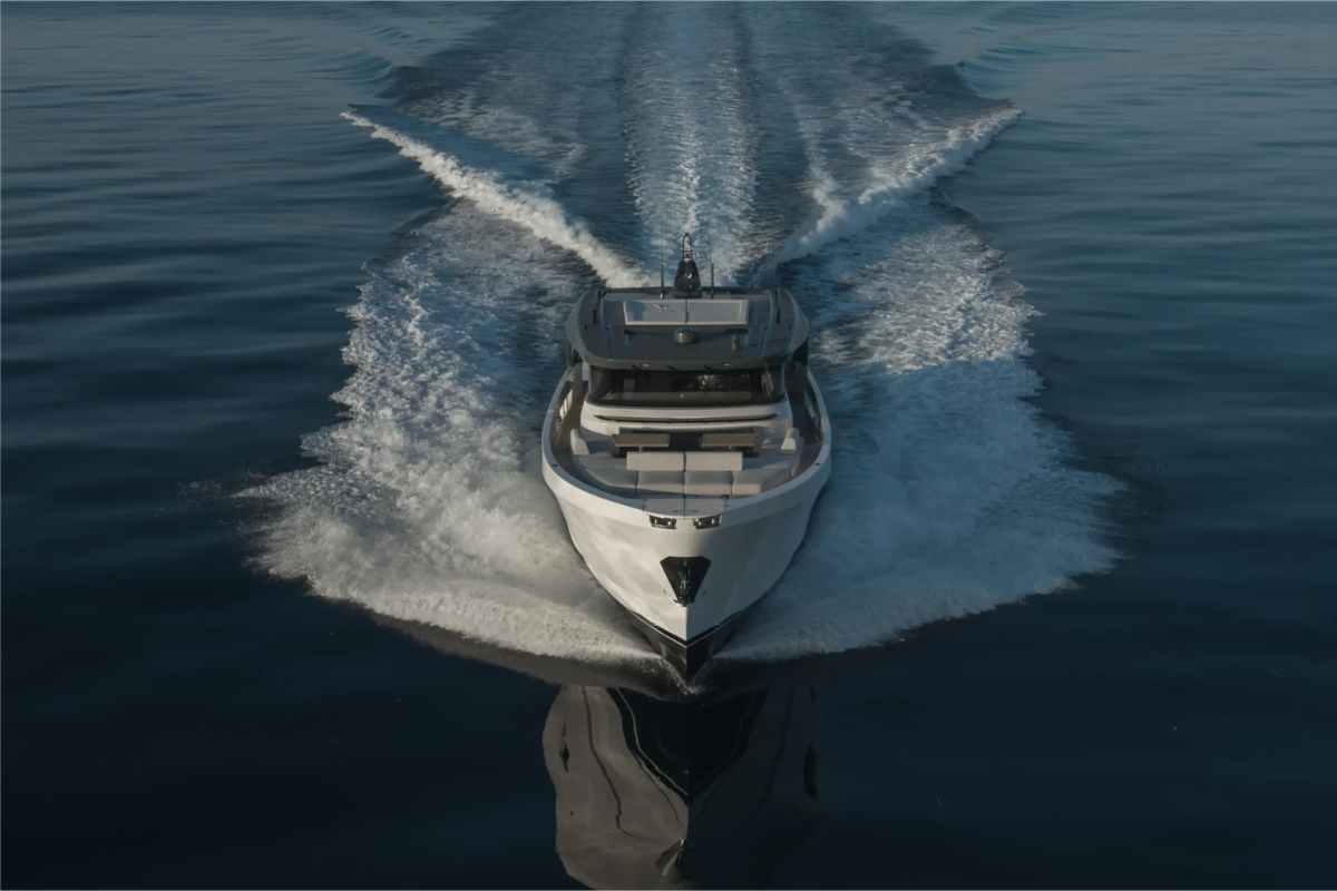 BGX 73, a 2023 Bluegame 22.67m motor yacht for sale, bow