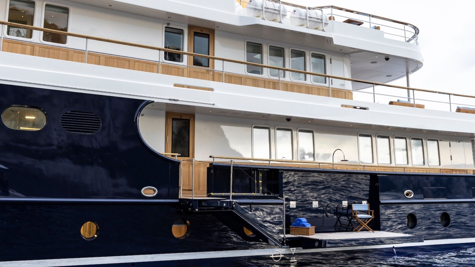 "BLUE II", a 2020 Turquoise Yachts 55.9m motor yacht for charter, profile port