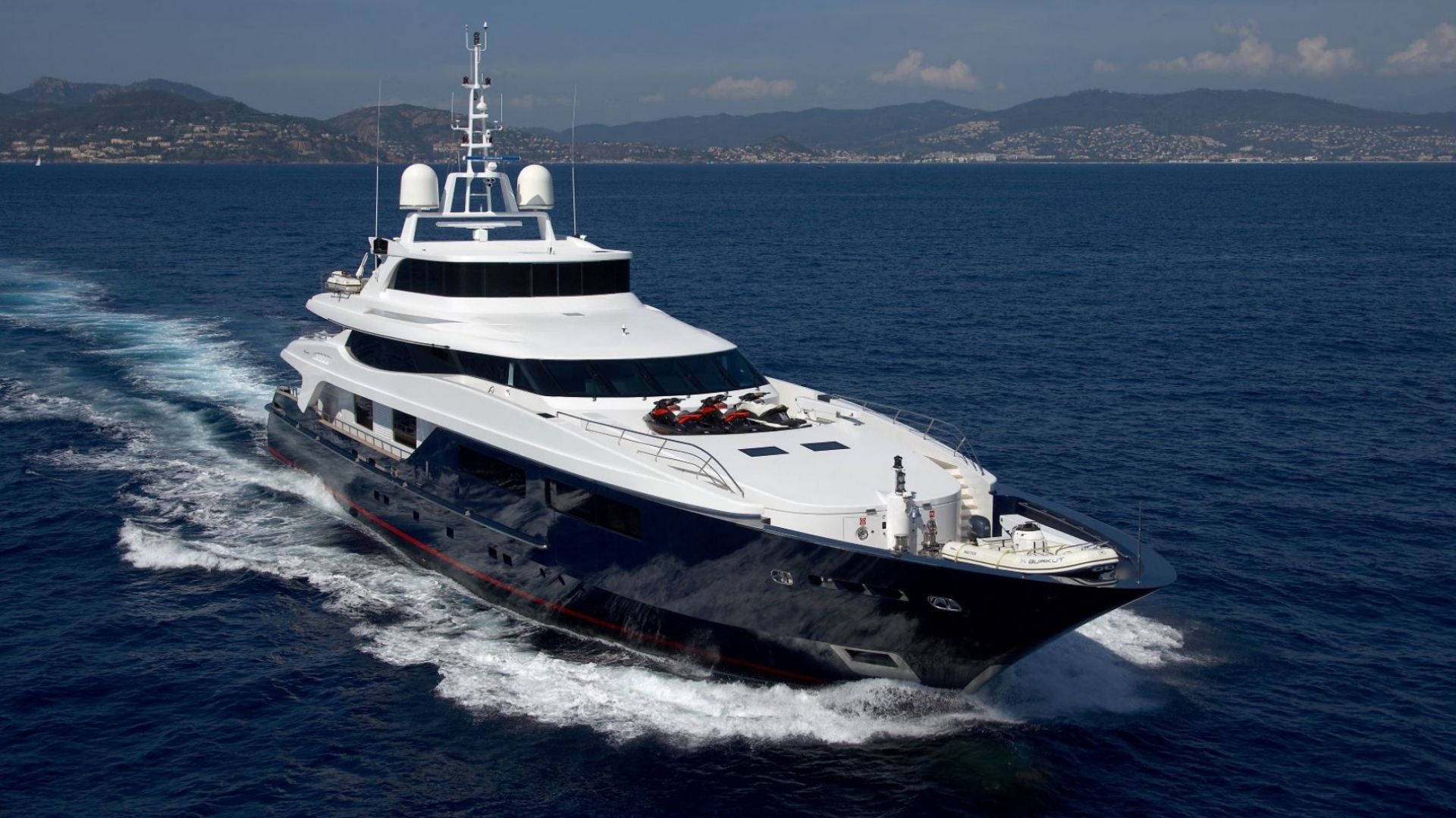 "BURKUT", a 2009 Baglietto 54m motor yacht for charter, running