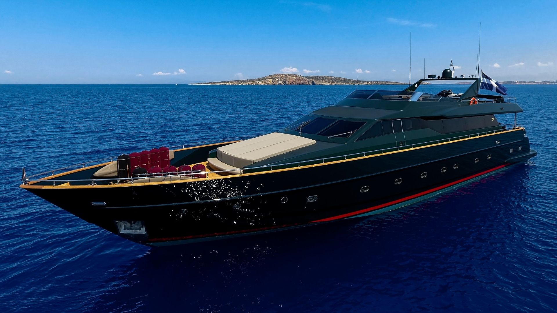 "CAN'T REMEMBER", a 2004 Tecnomar 35.6m motor yacht for charter, bow
