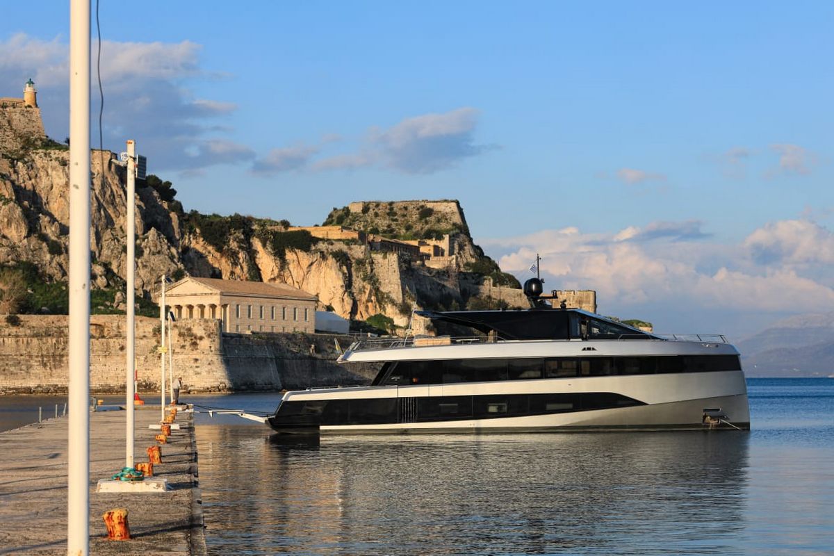 "CARAT", a 2024 Wally 27.03m motor yacht for sale, at anchor