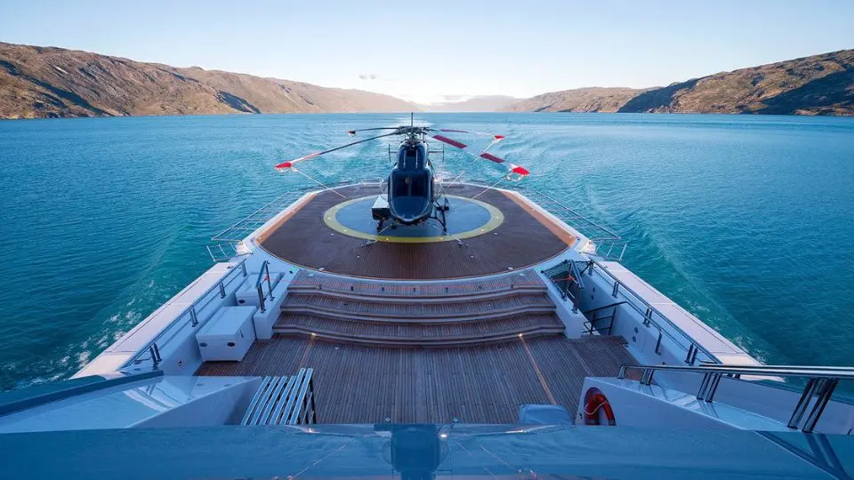 "CLOUDBREAK", a 2016 Abeking & Rasmussen 75.28m motor yacht for charter, helipad