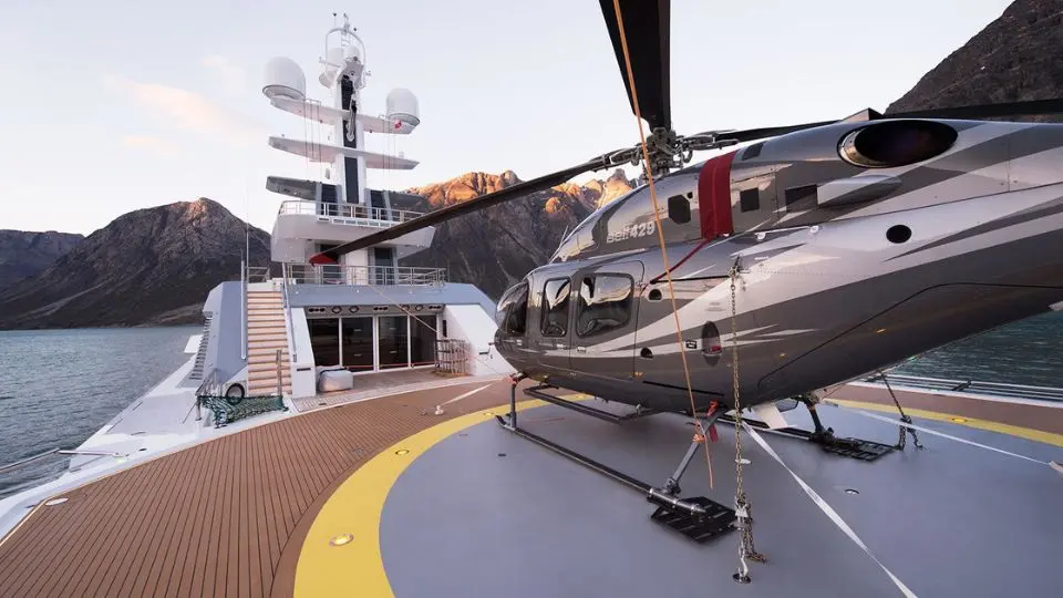 "CLOUDBREAK", a 2016 Abeking & Rasmussen 75.28m motor yacht for charter, helipad