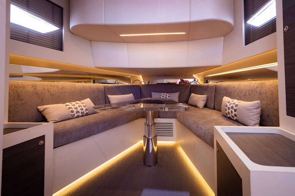 DOMINA 42 WA, a 2026 Domina 13.3m motor yacht for sale, main salon