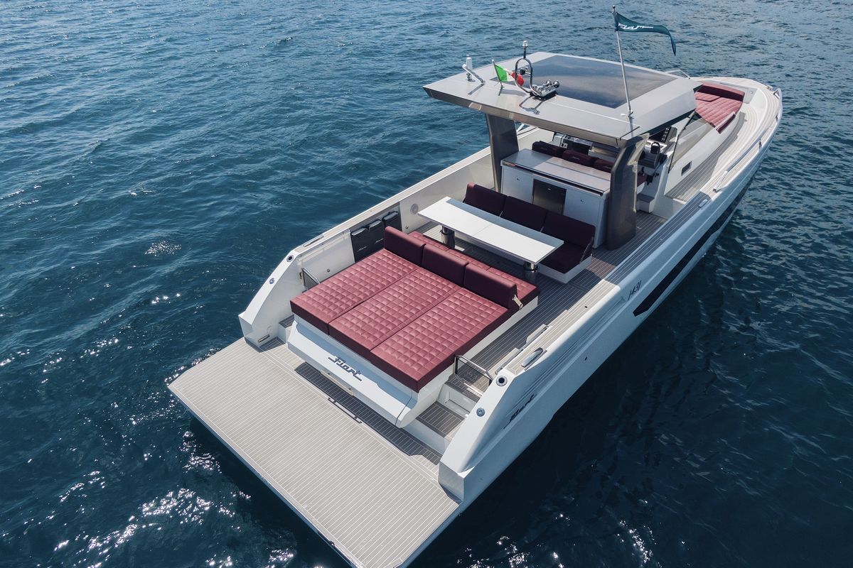 Fiart 43 Seawalker, a 2027 Fiart 13.84m motor yacht for sale, aerial