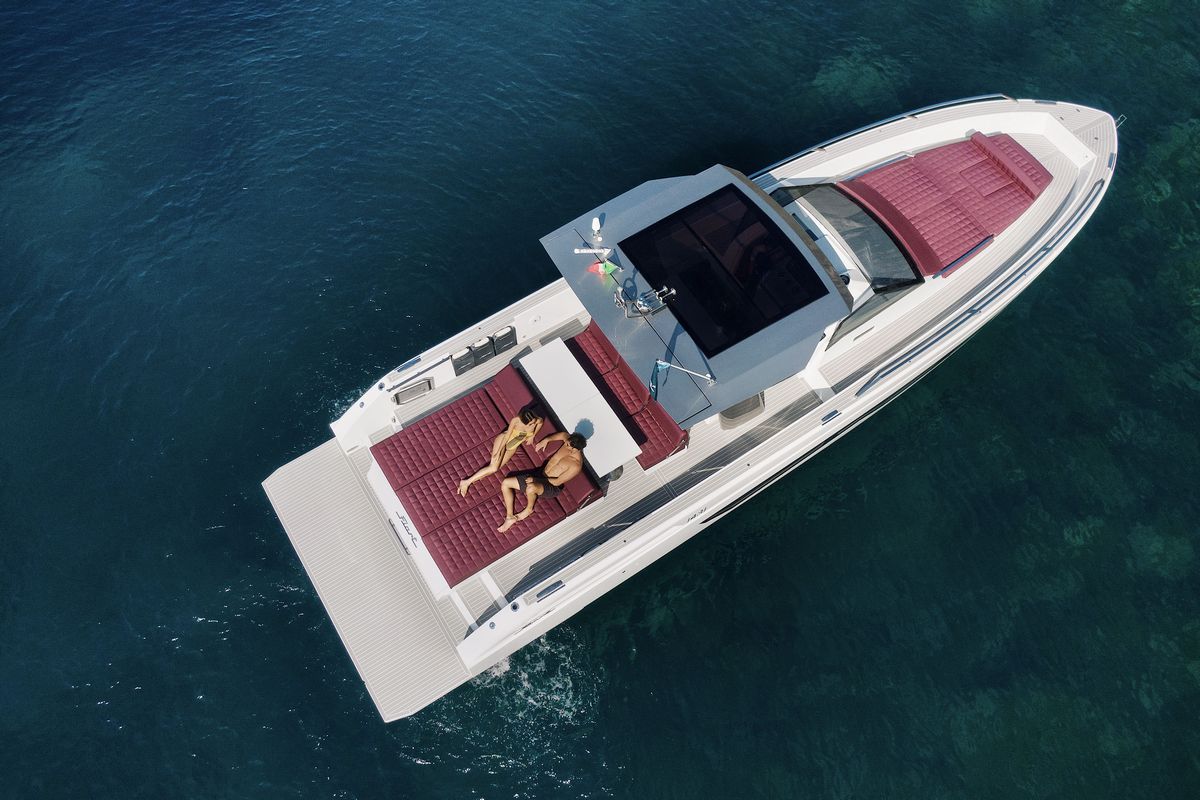 Fiart 43 Seawalker, a 2027 Fiart 13.84m motor yacht for sale, aerial
