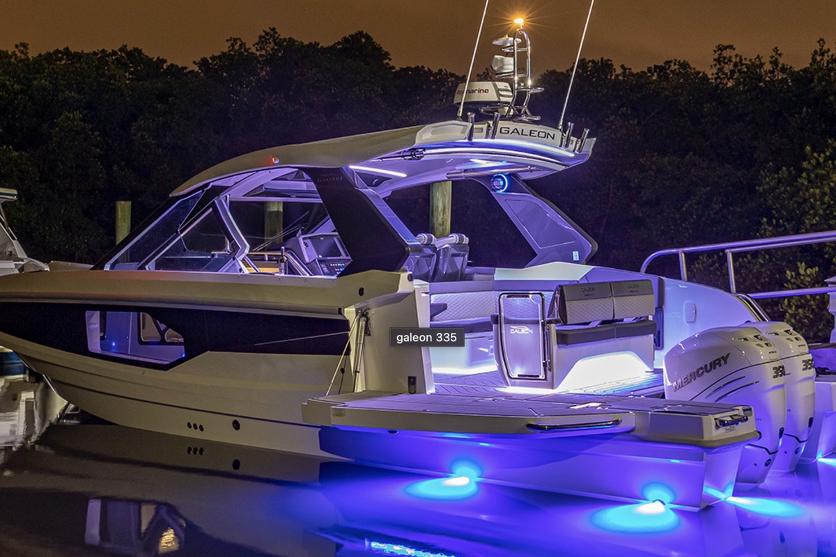 GALEON 335 GTO, a 2027 Galeon 9.99m boat for sale, night