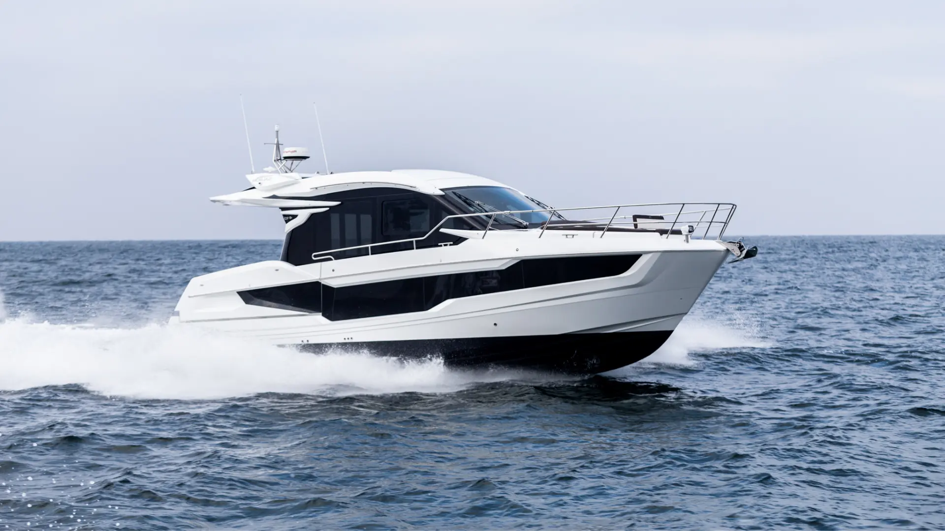 GALEON 410 HTC, a 2027 Galeon 12.48m motor yacht for sale, profile starboard