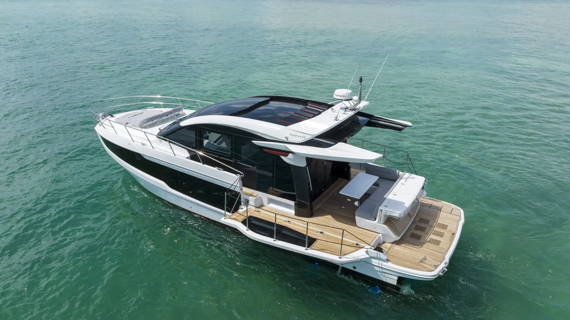 GALEON 450 HTC, a 2027 Galeon 13.97m motor yacht for sale, aerial