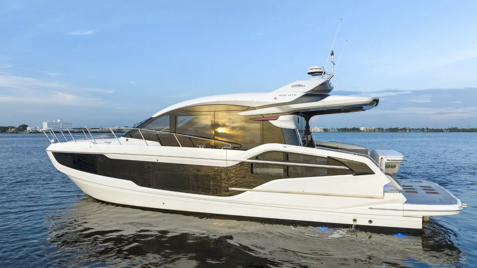 GALEON 450 HTC, a 2027 Galeon 13.97m motor yacht for sale, profile port
