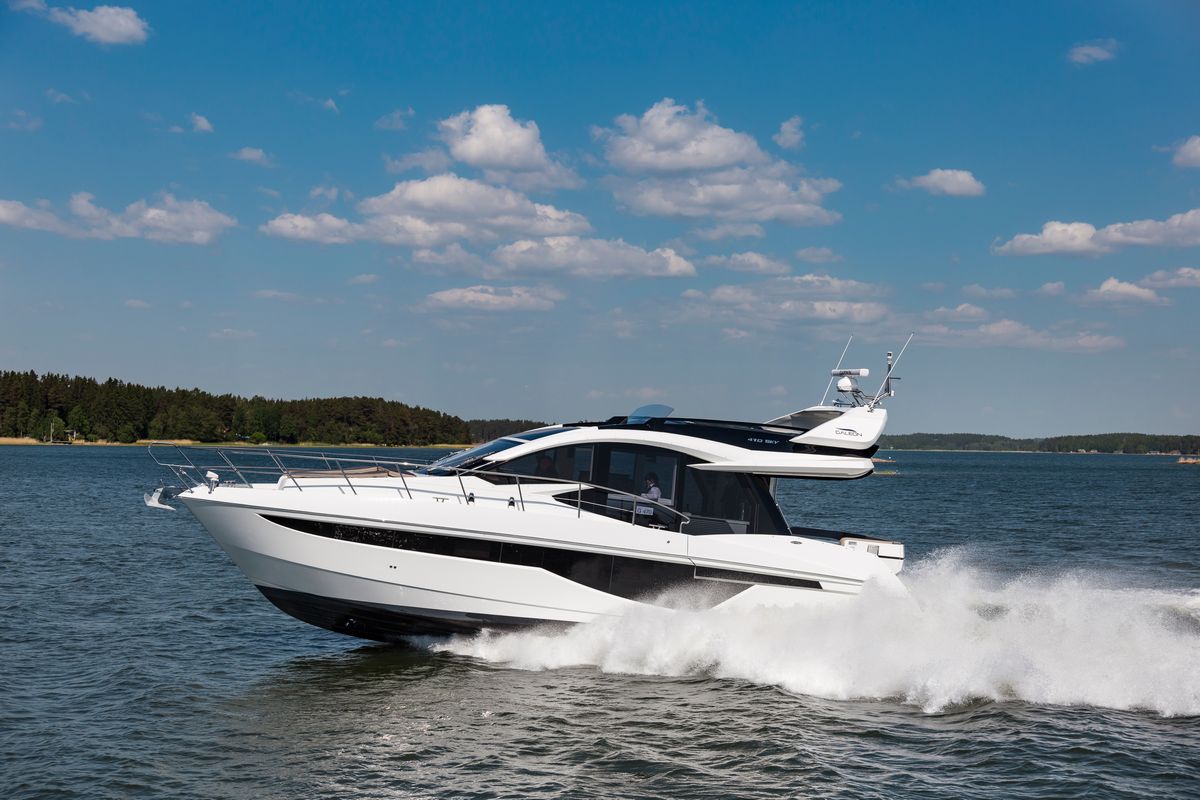 GALEON 470 SKY, a 2027 Galeon 14.35m motor yacht for sale, running