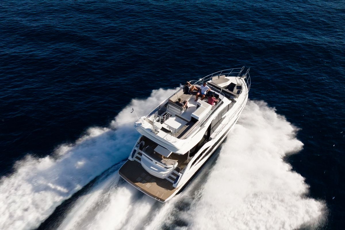 GALEON 480 FLY, a 2027 Galeon 14.77m motor yacht for sale, aerial
