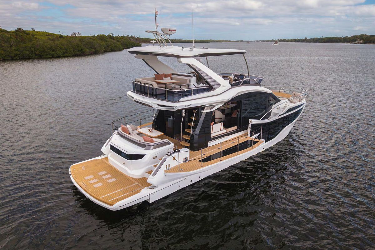 GALEON 520 FLY, a 2027 Galeon 17.2m motor yacht for sale, aerial