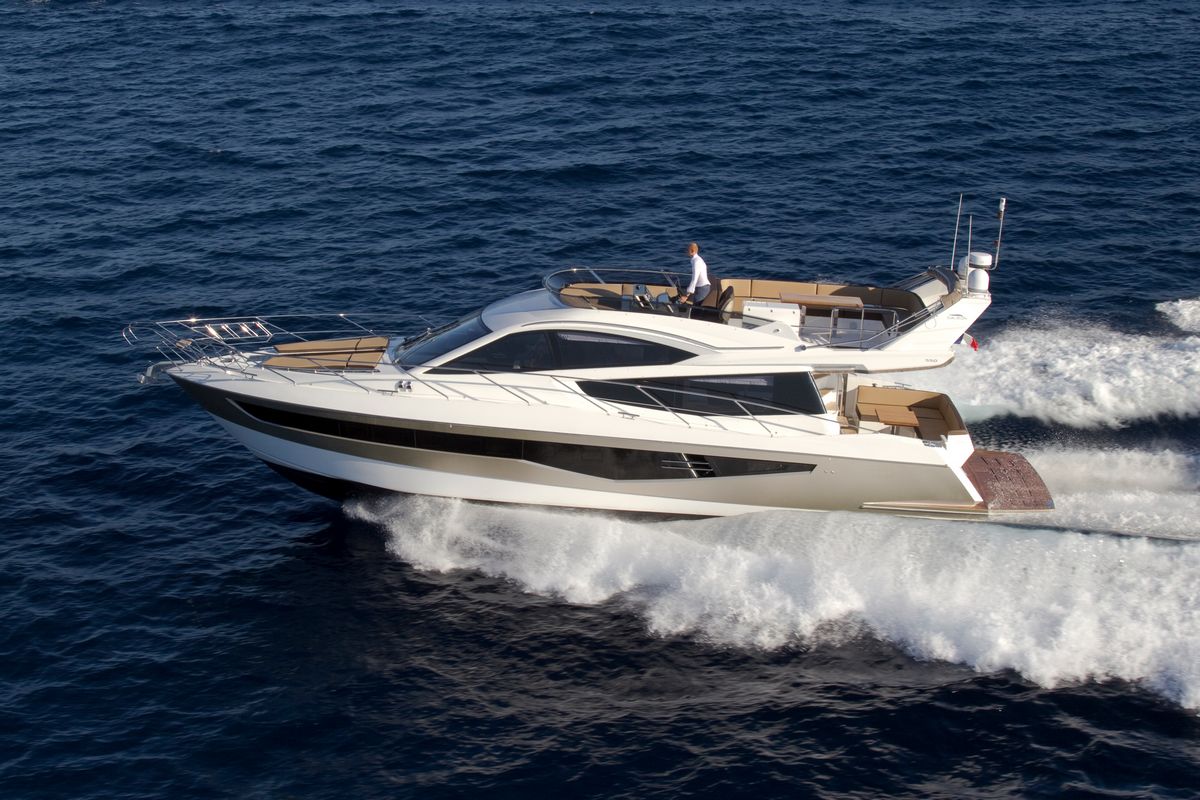 GALEON 550 FLY, a 2013 Galeon 17.7m motor yacht for sale, running