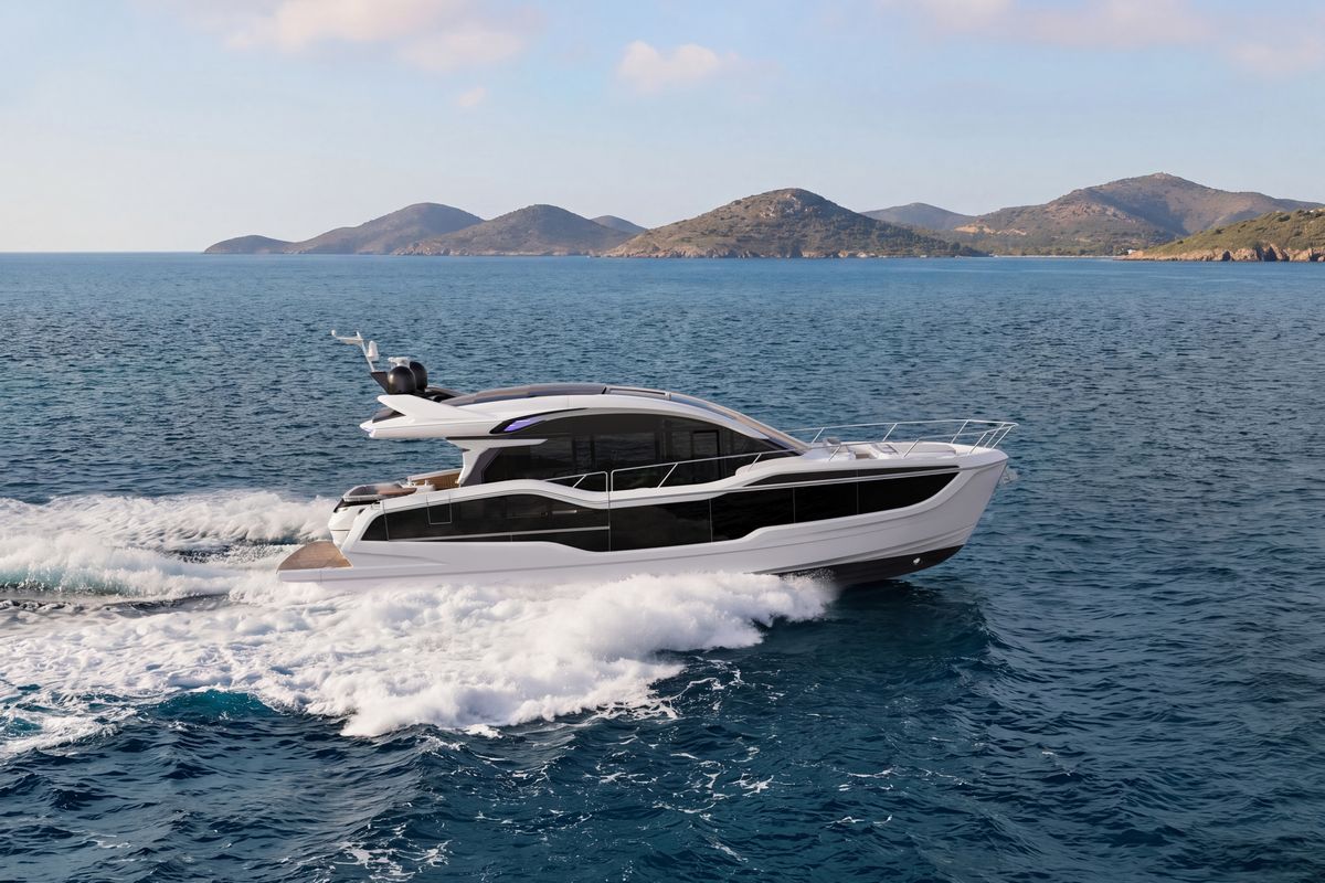 GALEON 570 SKY, a 2027 Galeon 17.7m motor yacht for sale, running