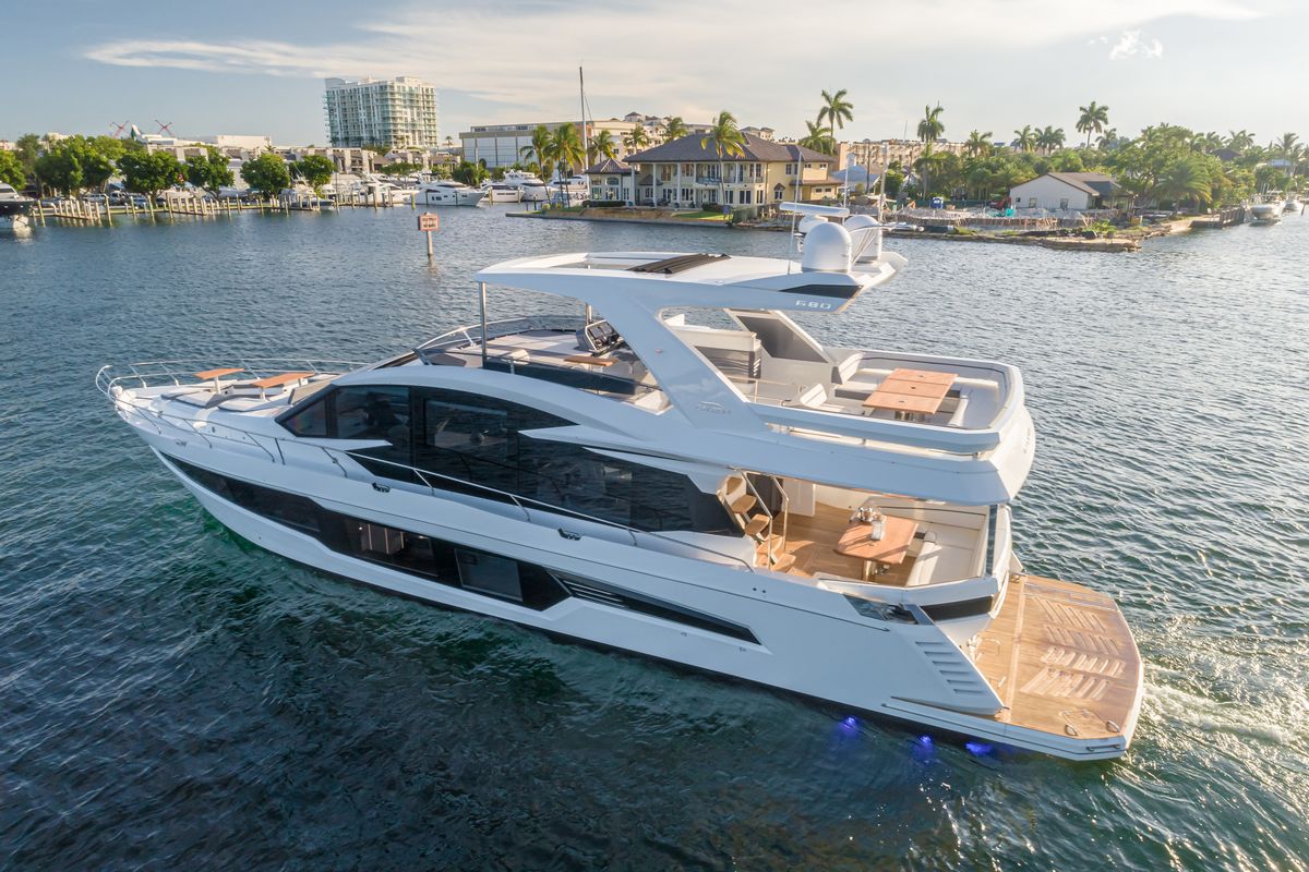GALEON 680 FLY, a 2020 Galeon 22.2m motor yacht for sale, aerial