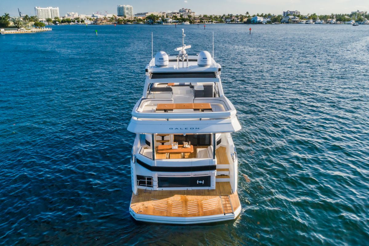 GALEON 680 FLY, a 2020 Galeon 22.2m motor yacht for sale, stern