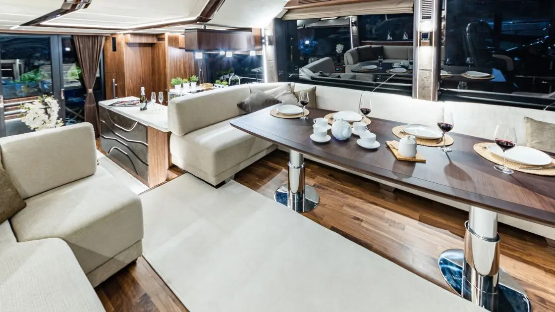 GALEON 680 FLY, a 2027 22.2m motor yacht for sale, dining