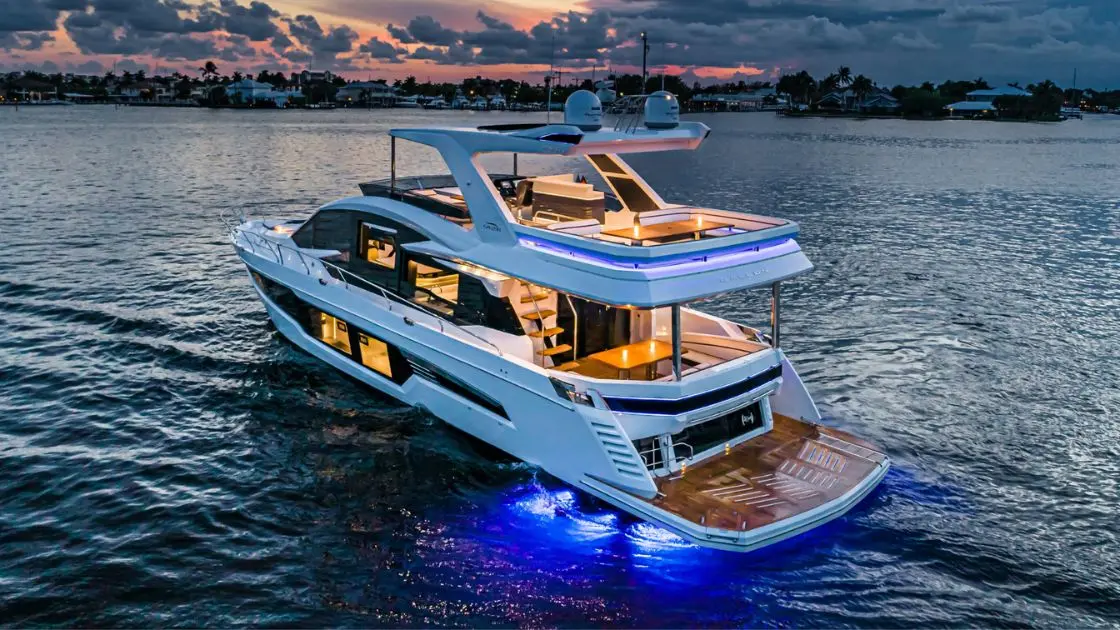GALEON 680 FLY, a 2027 22.2m motor yacht for sale, night